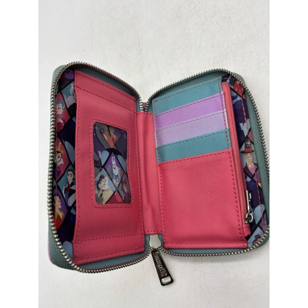 Loungefly Disney Villains Queen Zip Around Wallet Card Holder